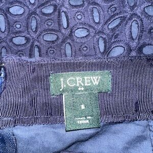 J. Crew Midnight Blue Patterned Skirt